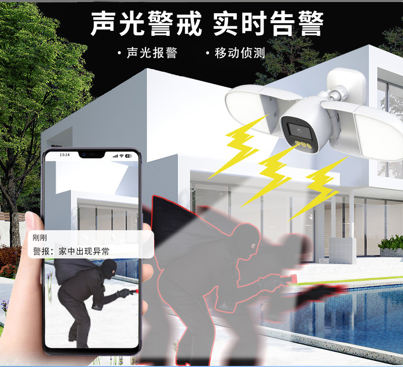 Vollfarbige 4MP iCsee APP Flut – Home Security Flood Lights Bewertung und Preis