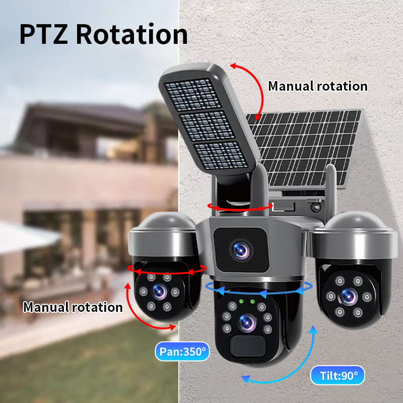 6MP V380 APP Solarbetriebene D – Home Security Flood Lights Bewertung und Preis