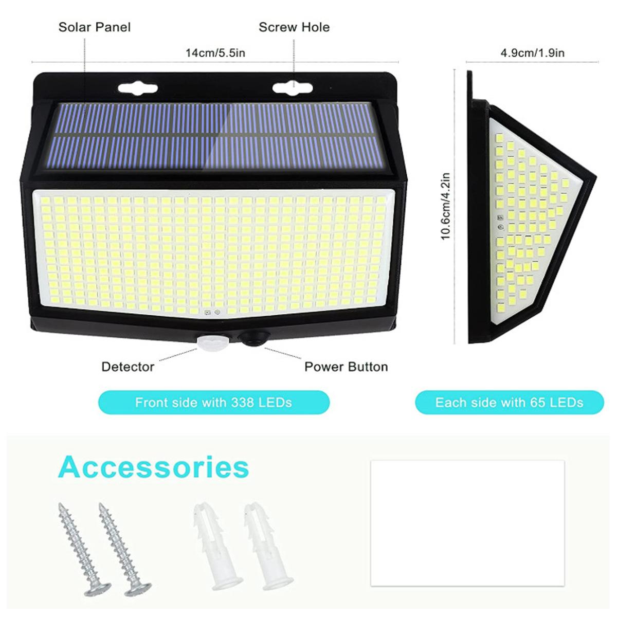 3-seitige LED-Wandleuchte, aut – Home Security Flood Lights Bewertung und Preis