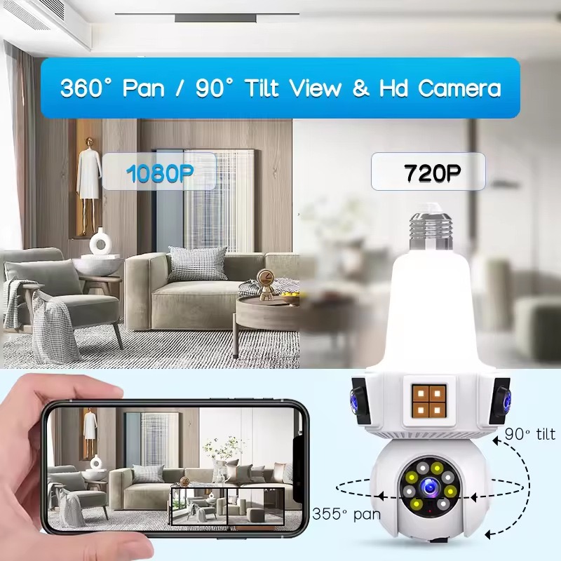 6MP V380pro APP Dual Objektiv  – Home Security Flood Lights Bewertung und Preis