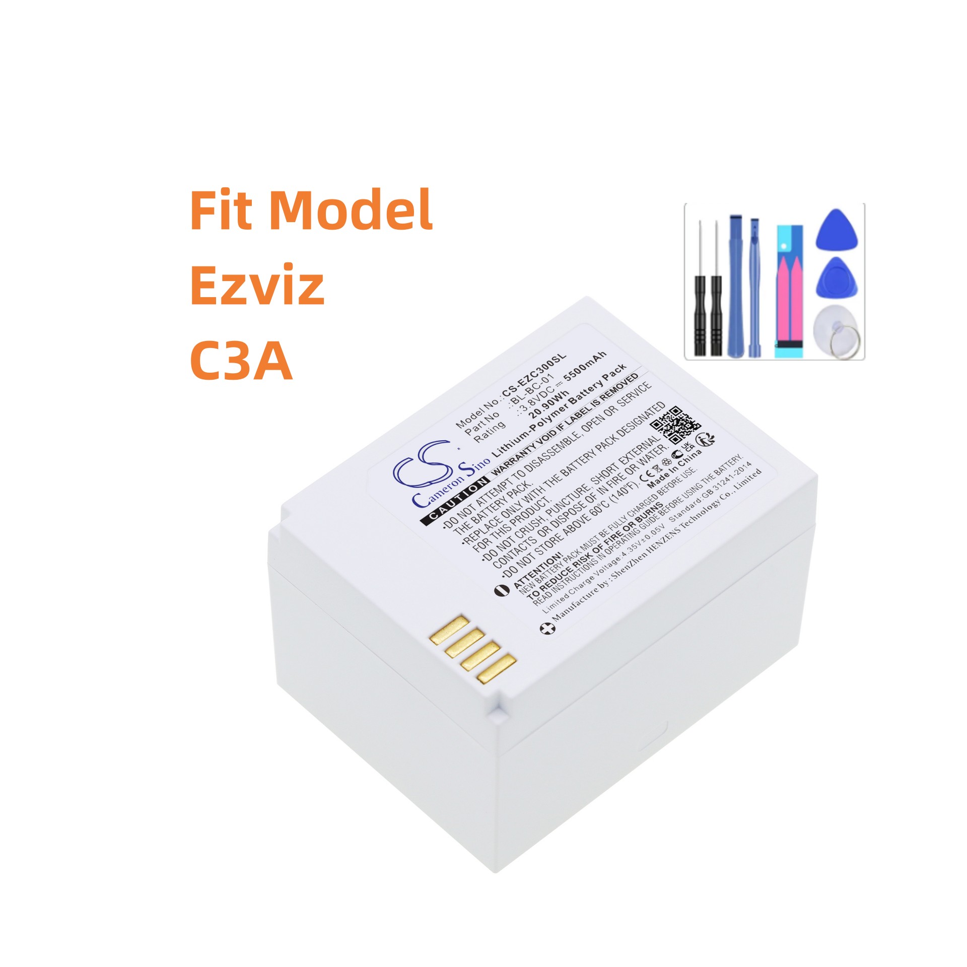 Ersatzakku für Ezviz: BL-BC-01 – Home Security Battery Replacement Bewertung und Preis